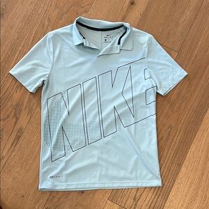 Nike Men's Sky Blue Graphic Polo